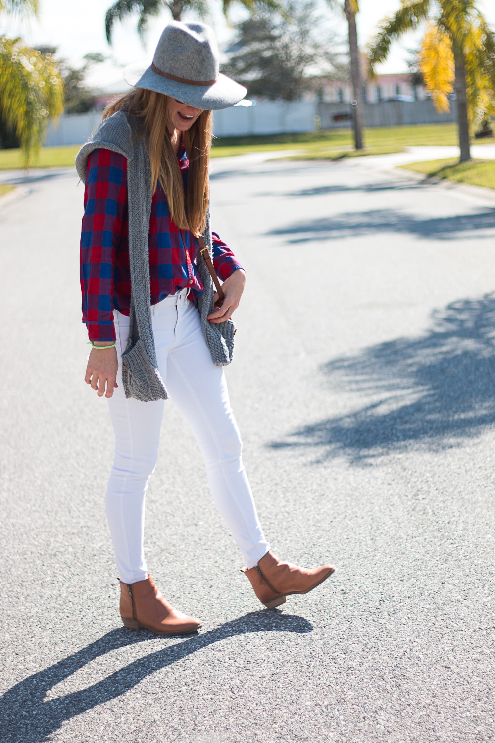 White Jeans and Plaid-4