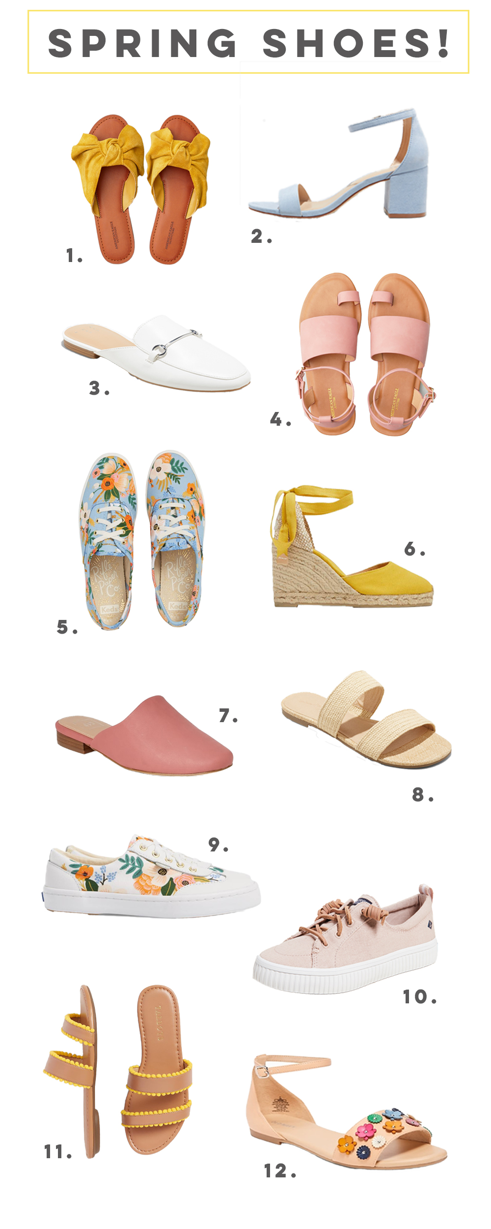 Favorite Shoes for Spring and Summer
