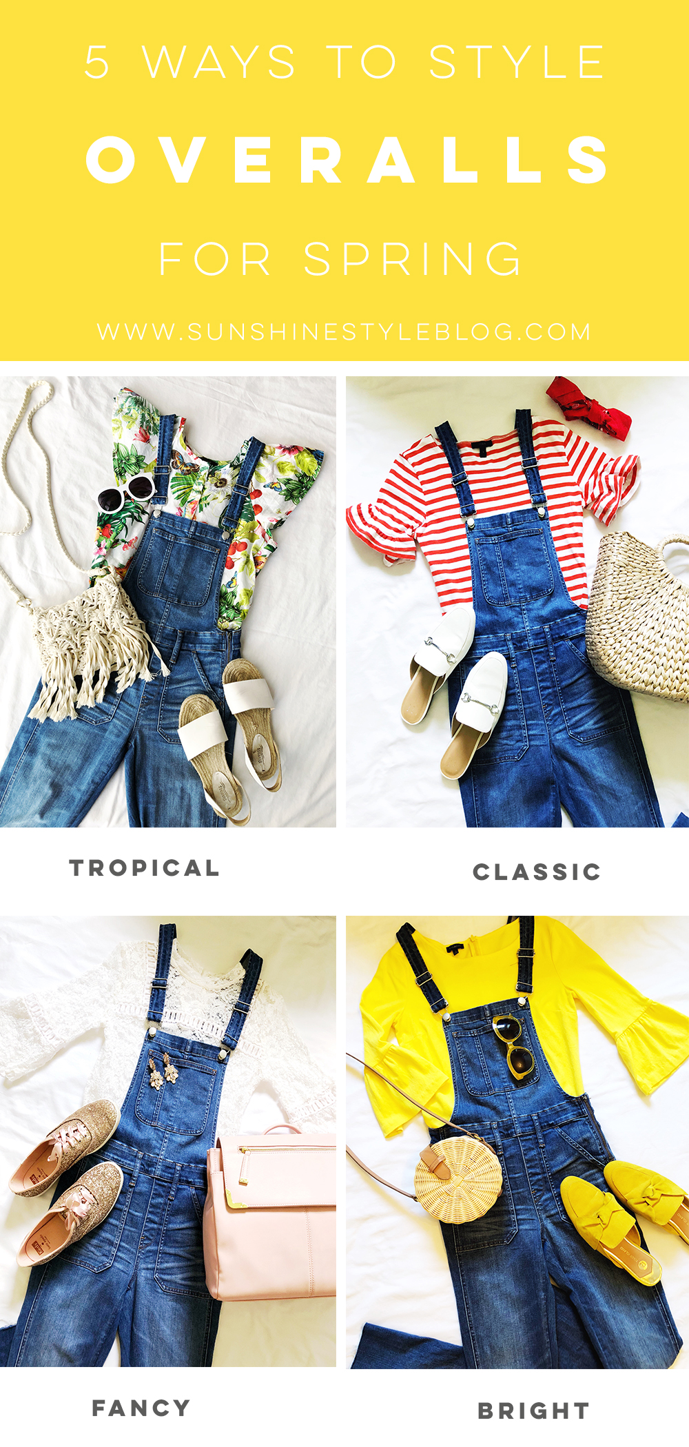 5 Ways to Style Overalls for Spring - florida fashion blogger style madewell overalls
