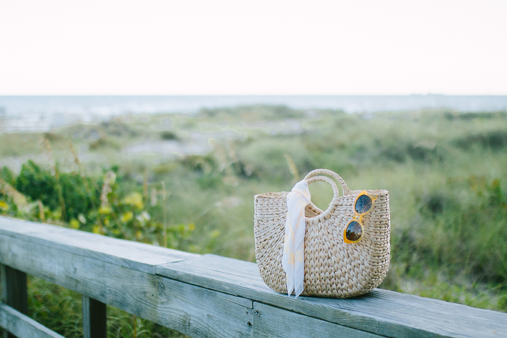 Straw Bag on Beach | Sunshine Style