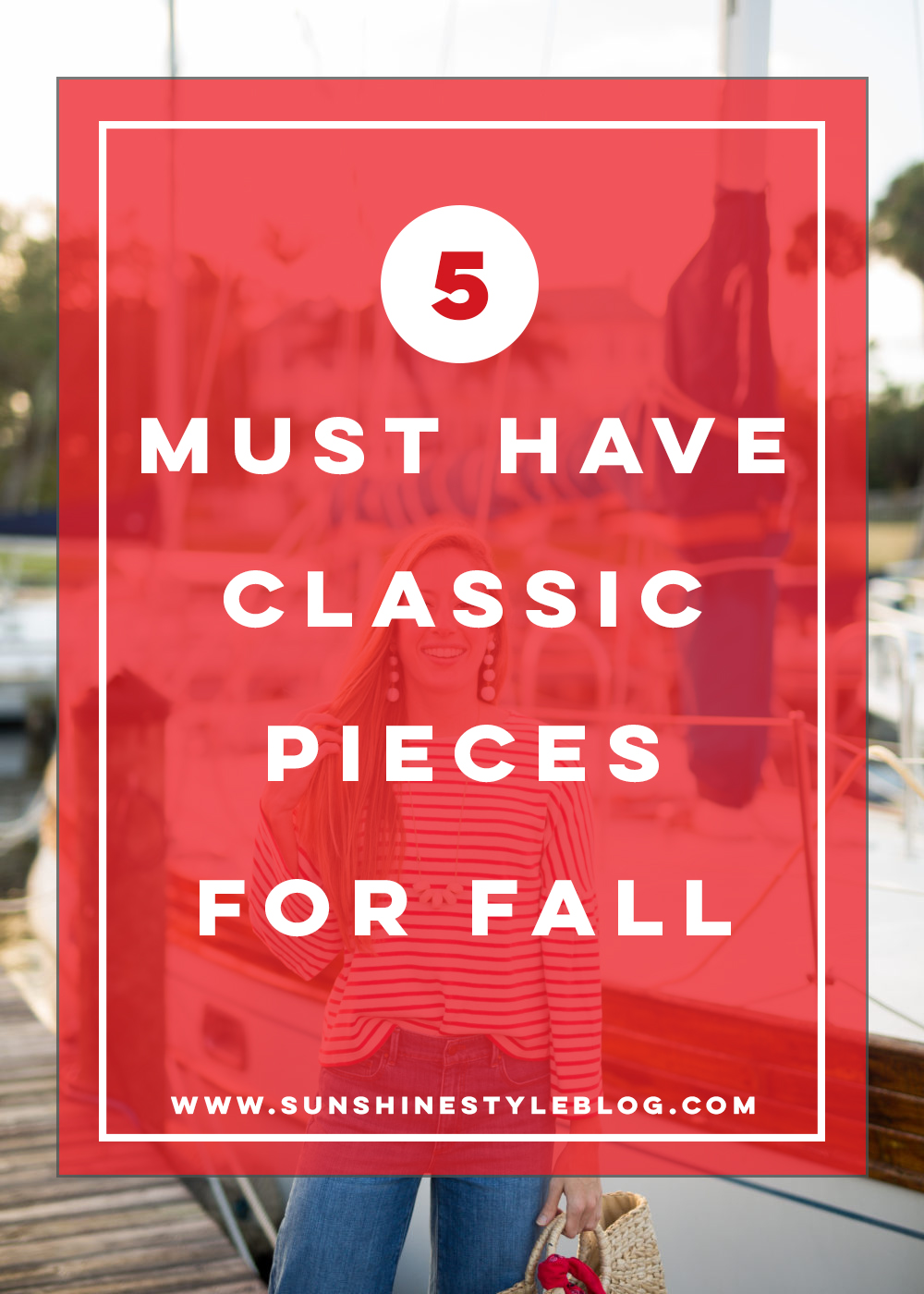 5 Must Have Classic Pieces for Fall - Classic Striped Fall Outfit, Includes striped top, wide leg pants, fall outfit inspiration | Sunshine Style