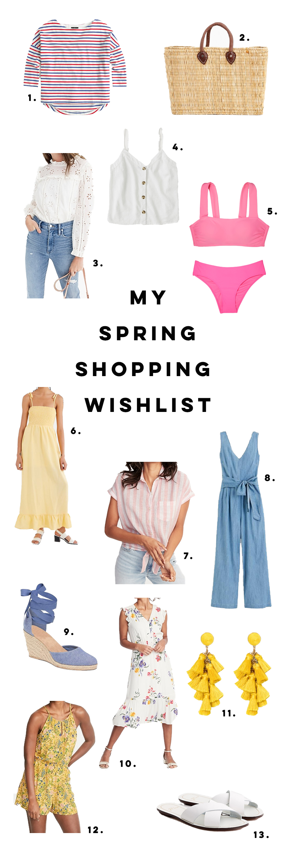 Spring Shopping Finds Under $100 / Spring Shopping Wish List / Spring Outfit Inspiration
