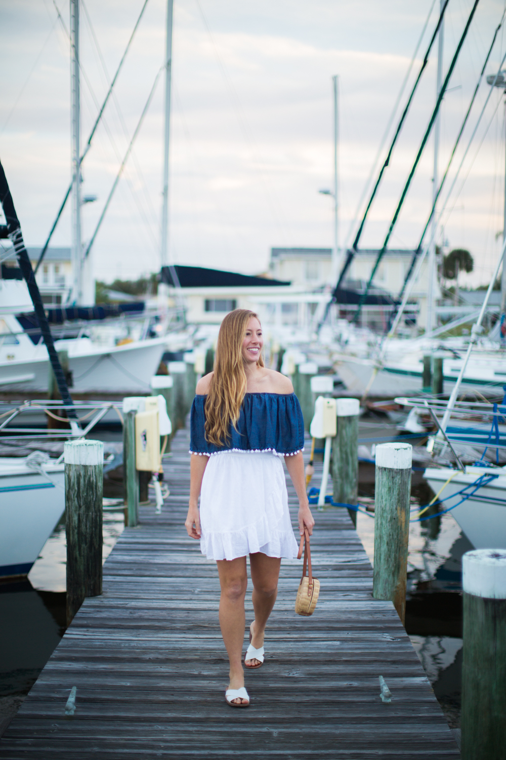 What to Wear on a Summer Beach Vacation | Summer Beach Outfit Idea | Beach Vacation Outfit | Cruisewear | What to Pack for your Summer Beach Vacation | Beachwear for Women - A Nautical Inspired Summer Beach Outfit by Katie McCarty of Sunshine Style