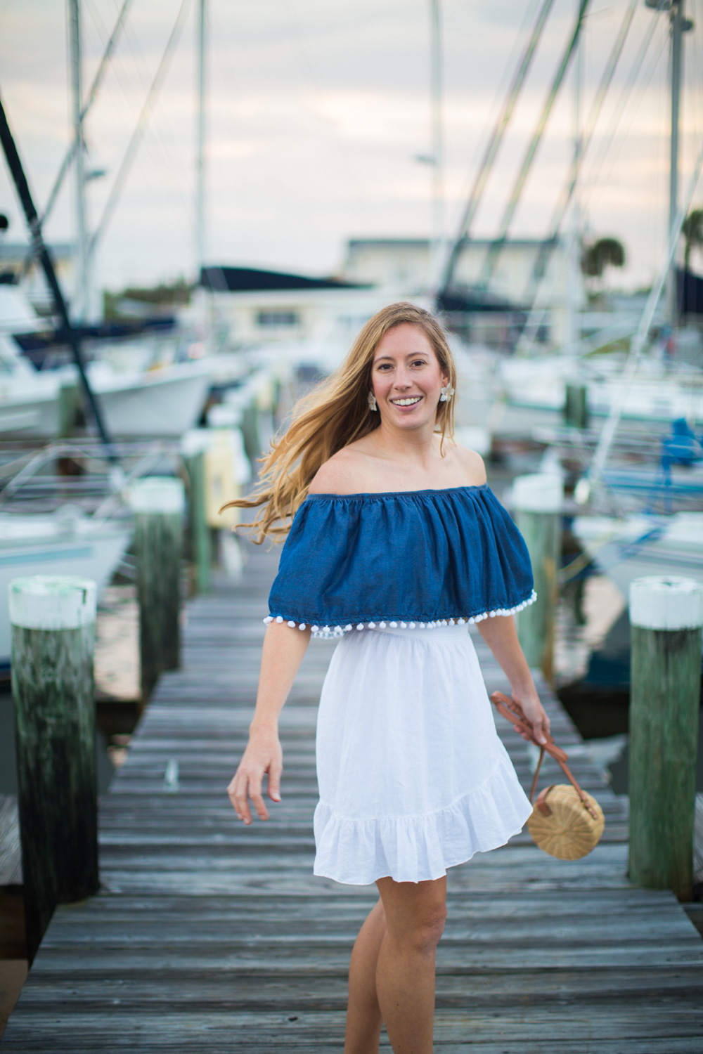 What to Wear on a Beach Vacation | Summer Beach Outfit Idea | Beach Vacation Outfit | Cruisewear | What to Pack for your Summer Beach Vacation | Beachwear for Women - A Nautical Inspired Summer Beach Outfit by Katie McCarty of Sunshine Style
