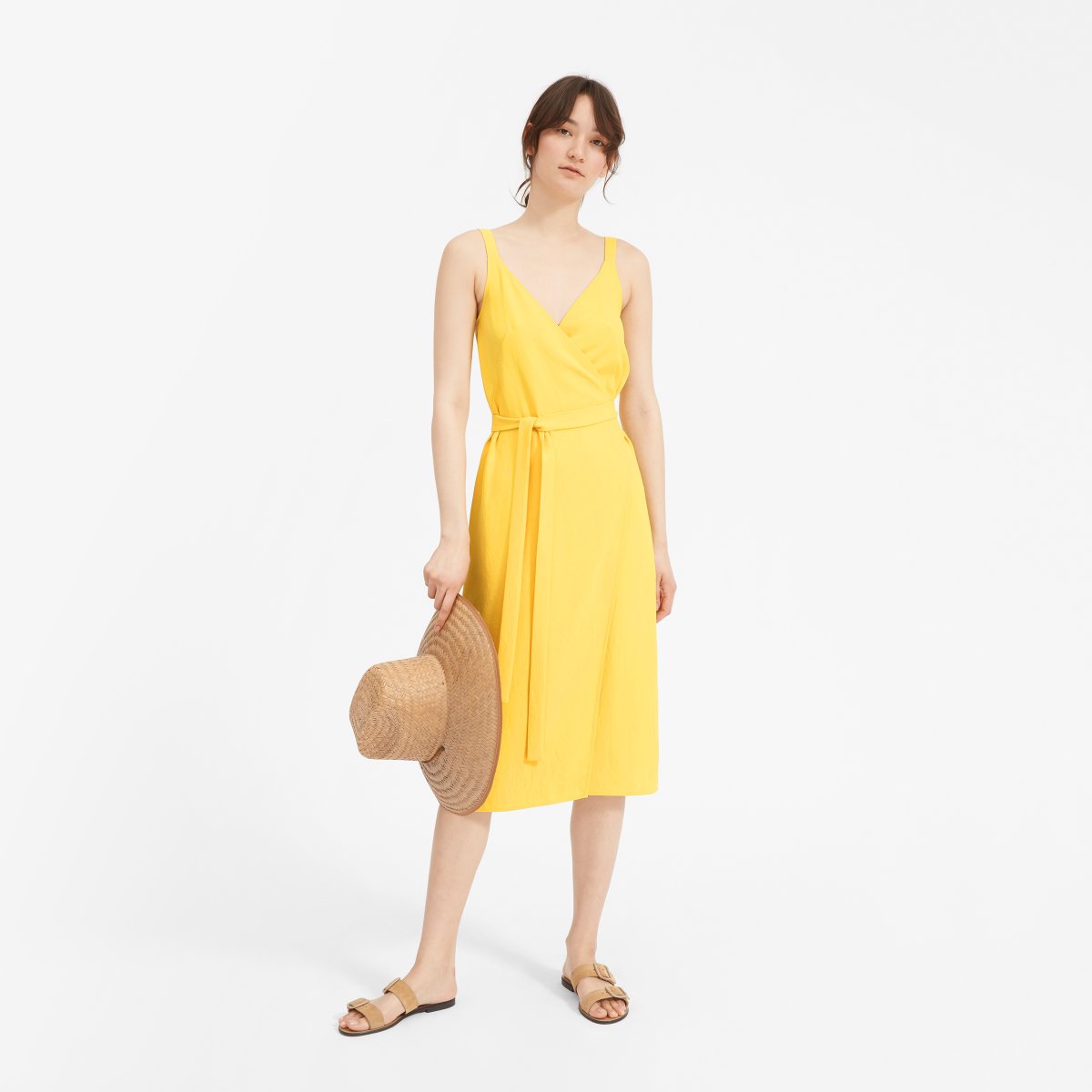Everlane Choose What You Pay / Yellow Wrap Dress - Sunshine Style, A Florida Based Fashion Blog