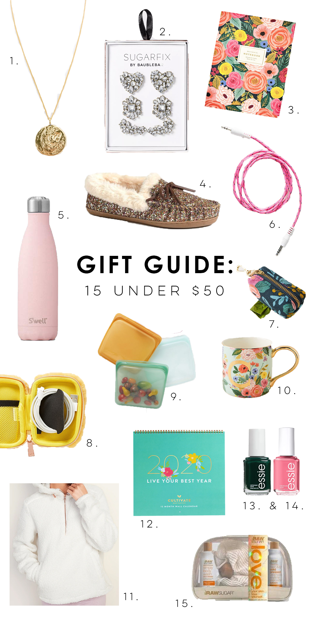 Girly Gift Guide for Her: 15 Under $50 / The Ultimate Gift Guide For Your BFF / Christmas Gift Ideas - Sunshine Style