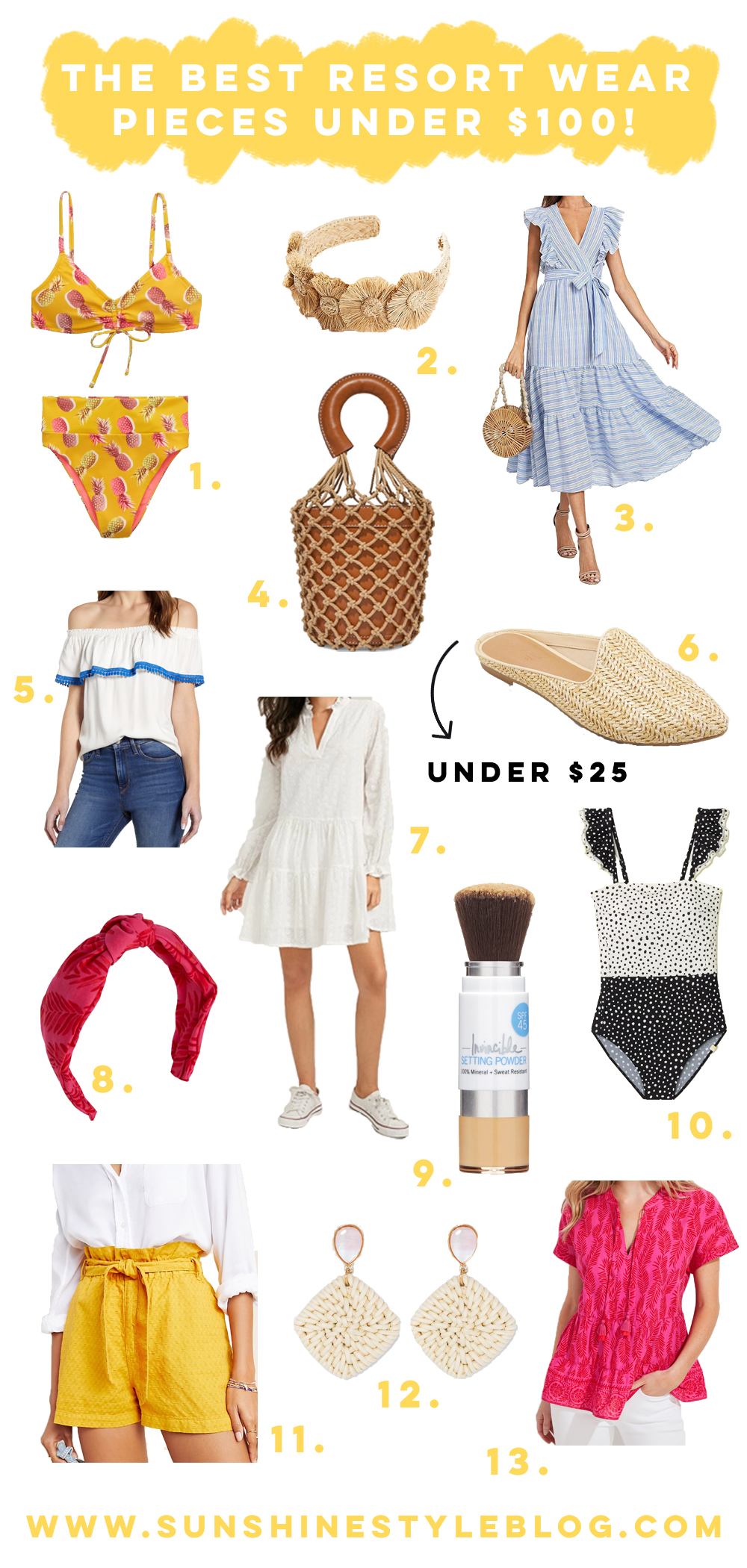 Resort Wear Pieces Under $100 / What to Wear for Spring Break / What to Wear on a Beach Vacation / Warm Weather Getaway / Resort Wear 2020 / Amazon Dress / Raffia Accessories / Straw Bag / Beach Cover Up / Florida Fashion Finds / What to Wear in March in Florida - Sunshine Style, A Florida Based Fashion Blog by Katie McCarty