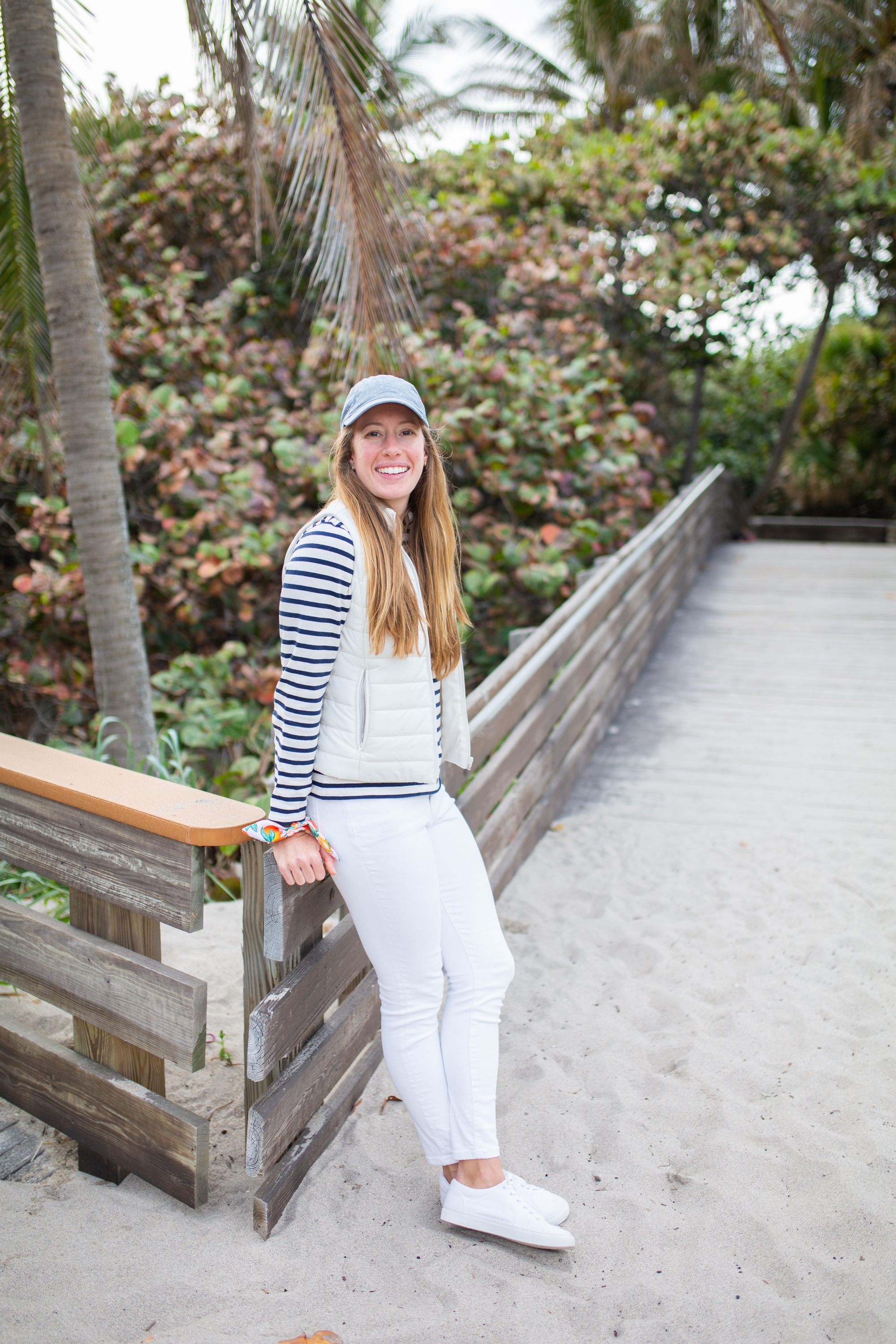 Saint James Breton Striped Shirt / American Style / Classic Style / How to Wear a Striped Top / Casual Outfit / White Jeans / Beach Style / Beach Outfit - Sunshine Style, A Florida Based Fashion Blog by Katie 