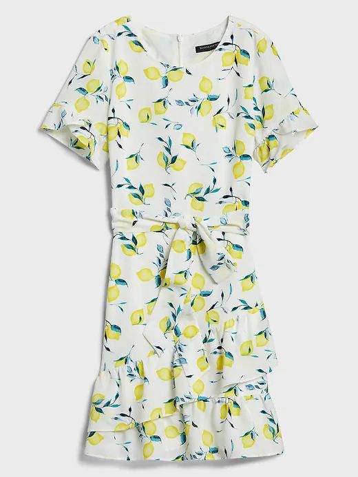 citrus print dress 